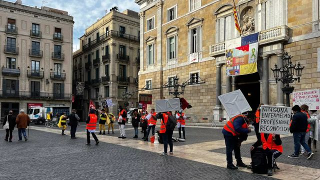 Manifestación de trabajadoras del SAD en Barcelona / TWITTER @SADCGTBARCELONA