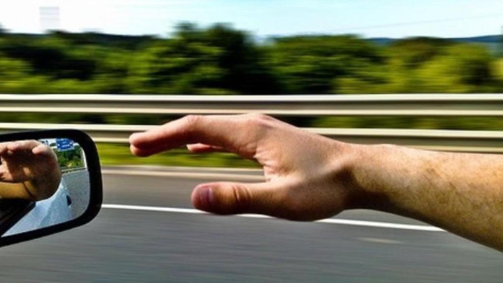 Conducir con la mano fuera