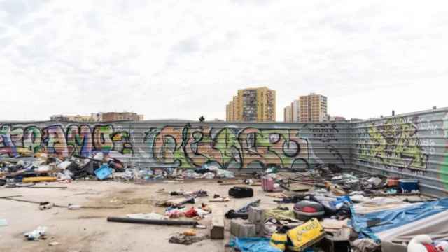 Campamento de sintecho en La Sagrera / SIMÓN SÁNCHEZ