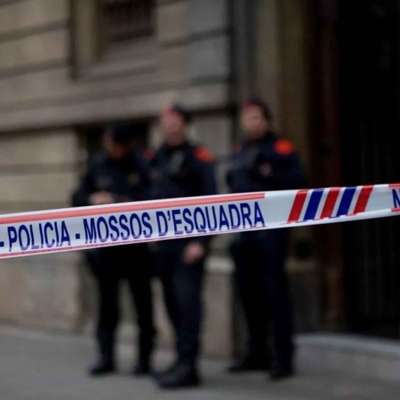Cordon policial dels Mossos d'Esquadra a Barcelona