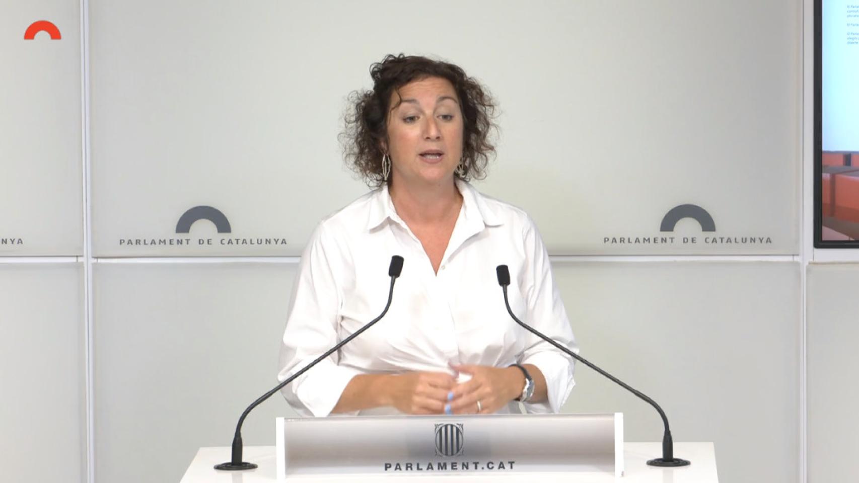 La portavoz del PSC, Alícia Romero, en el Parlament