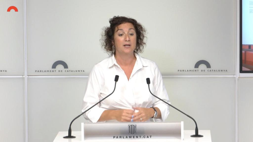 La portavoz del PSC, Alícia Romero, en el Parlament