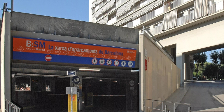 Entrada a un parking de B:SM / B:SM