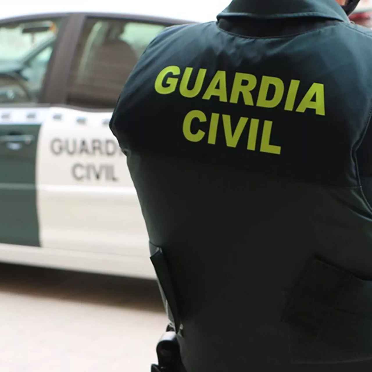 Un agente de la Guardia Civil, de espaldas, junto a un vehículo oficial / GUARDIA CIVIL