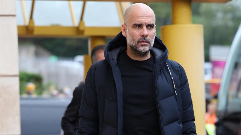 Pep Guardiola llega al partido Wolves-Manchester City
