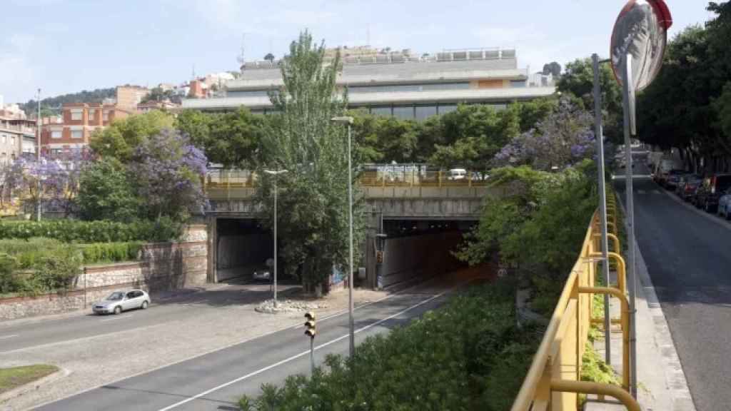 Acceso al túnel de la Rovira / AJ BCN