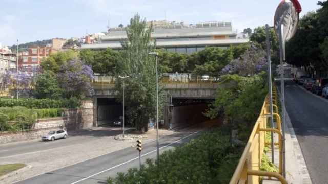 Acceso al túnel de la Rovira / AJ BCN