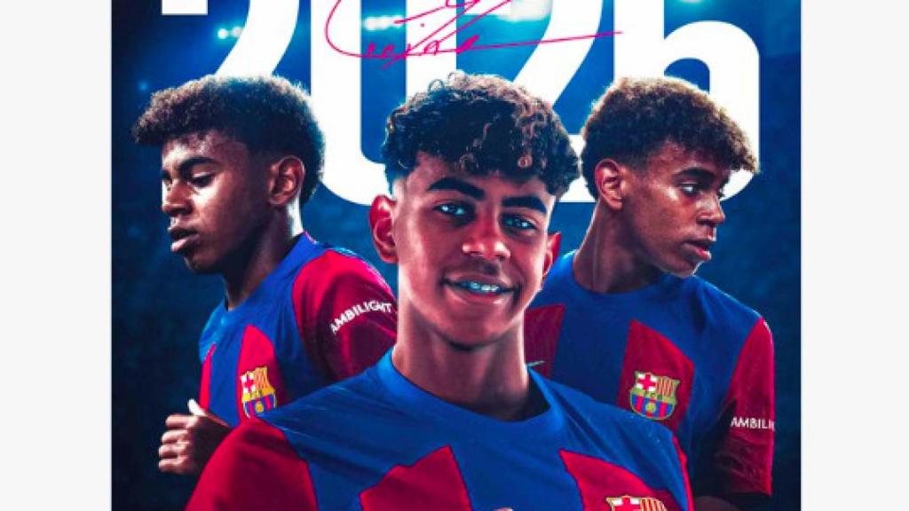 El Barça anuncia la renovación de Yamal