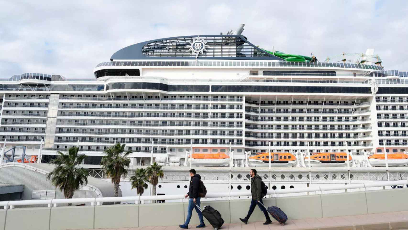 Cruceristas en Barcelona