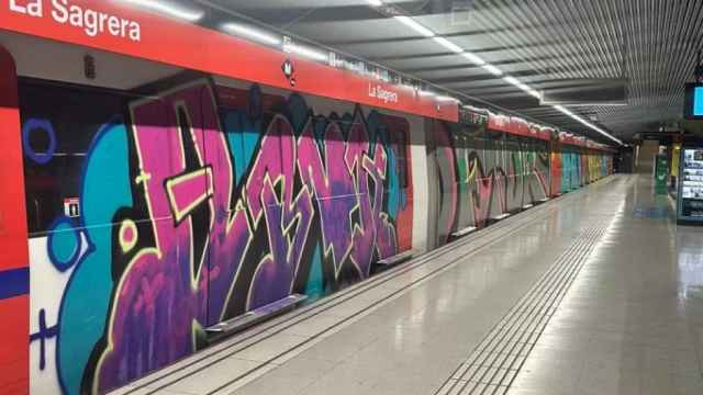 Vandalizan la estación de metro de la Sagrera / CEDIDA