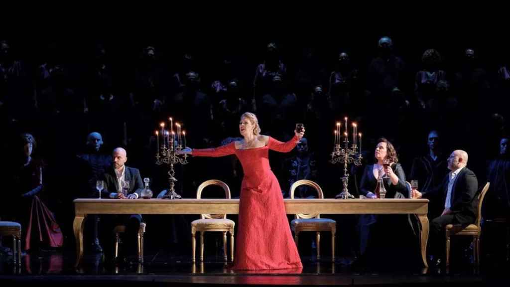 La soprano Sondra Radvanovsky durante una actuación en el Liceu / GRAN TEATRE DEL LICEU