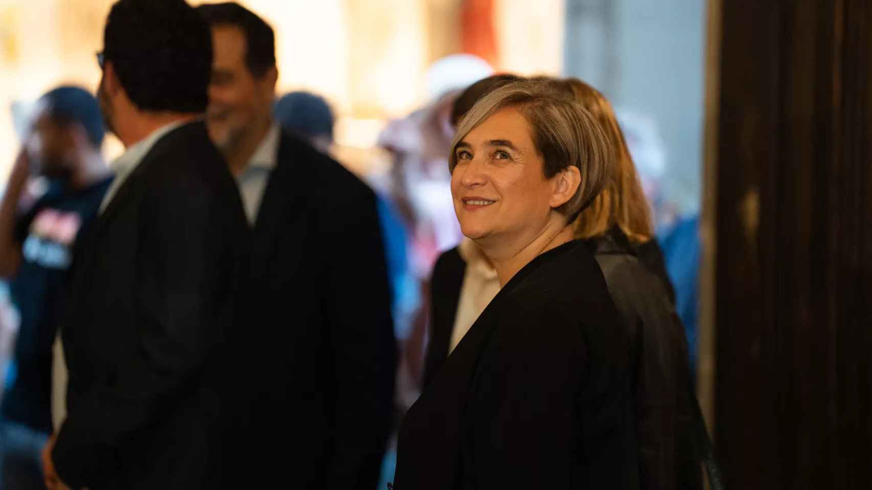 Ada Colau en el acto de Sumar sobre la amnistía / LUIS MIGUEL AÑÓN