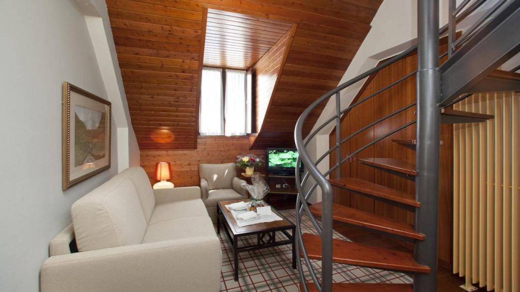 Una de las habitaciones del Parador Arties