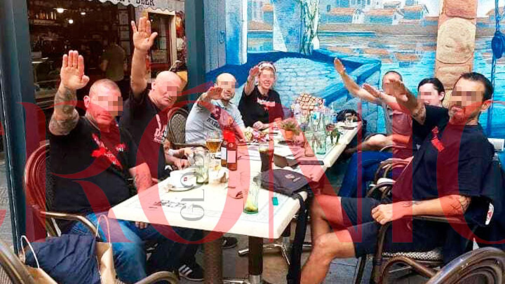 Algunos de los miembros de Combat 18 detenidos por Mossos y Policía Nacional hoy