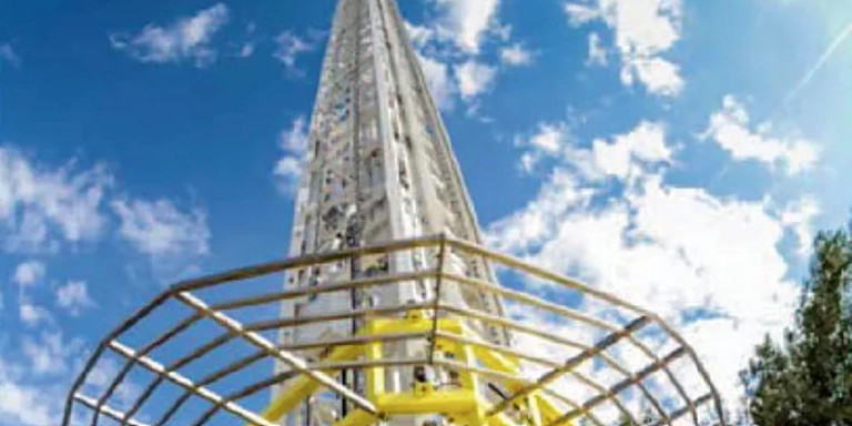 Aspecto de la futura caída libre del Tibidabo / AJ BCN