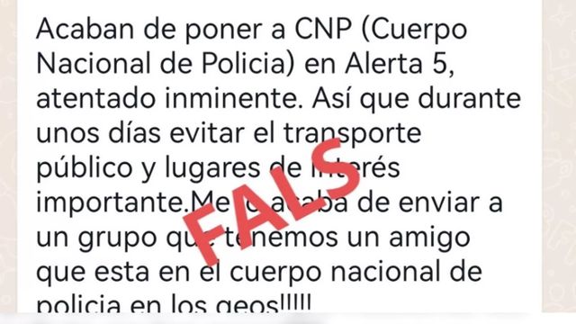 Bulo sobre un inminente atentado que circula por WhatsApp / MOSSOS