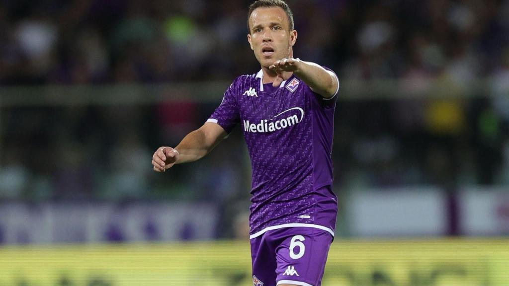 Arthur Melo, durante un encuentro como jugador de la Fiorentina