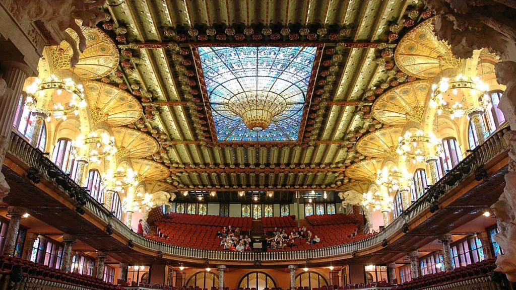 Imagen de archivo del Palau de la Música de Barcelona, visto desde el escenario