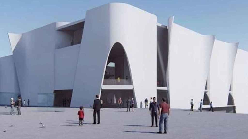 Maqueta del museu Hermitage, a la Barceloneta / MA