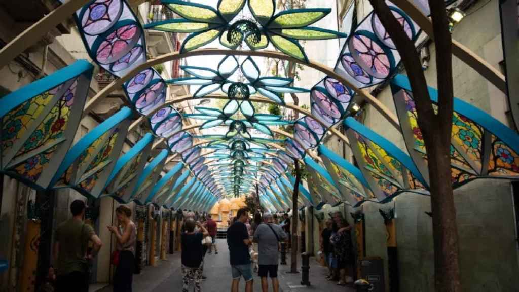 Fiestas de Gràcia en una imagen de archivo