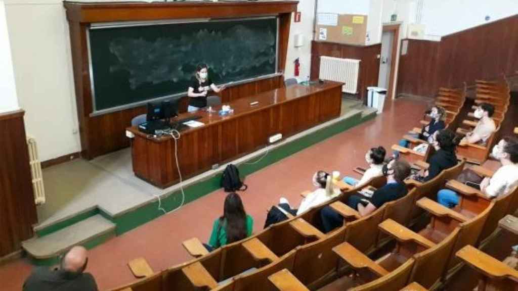 Una clase en la Universitat de Barcelona (UB) / UB