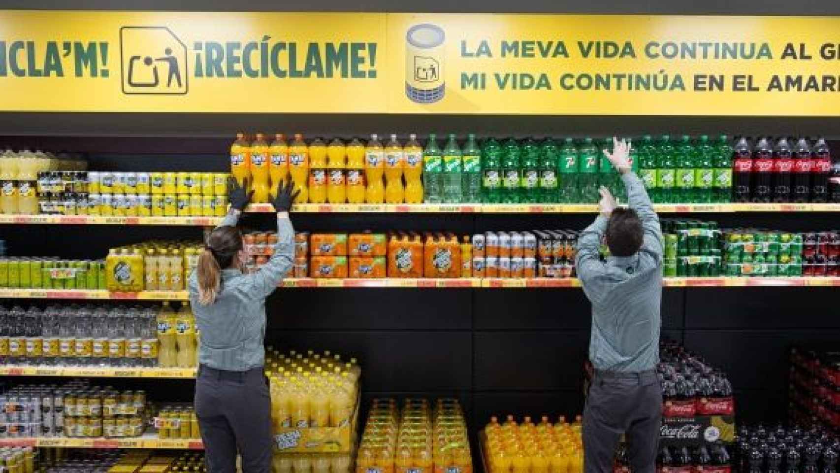 Paneles informativos sobre reciclaje en Mercadona / MERCADONA