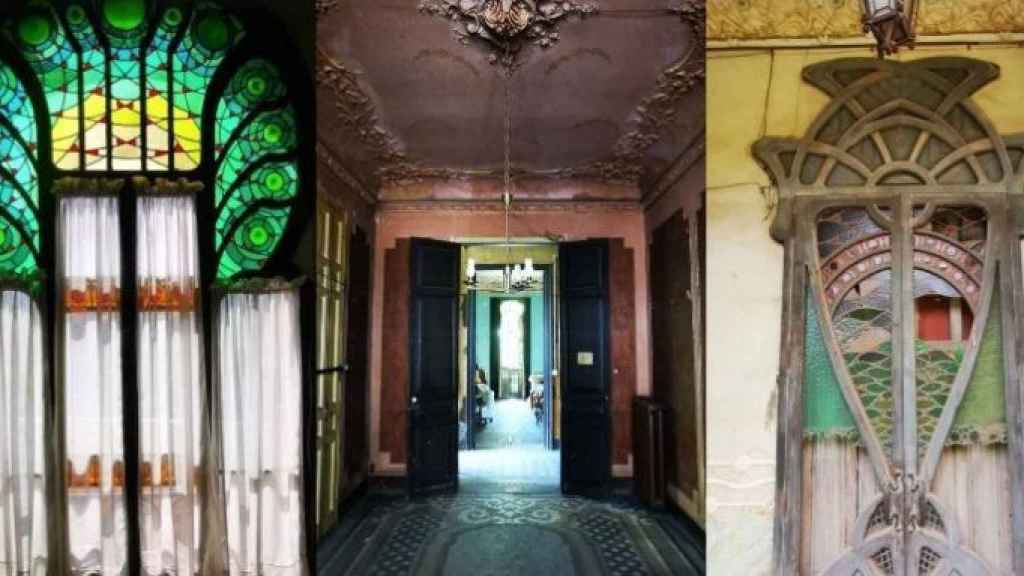 Interior de la Casa Tosquella, uno de los edificios que se puede visitar /