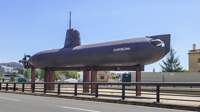 El submarino de Barcelona que se puede ver desde la ronda de Dalt