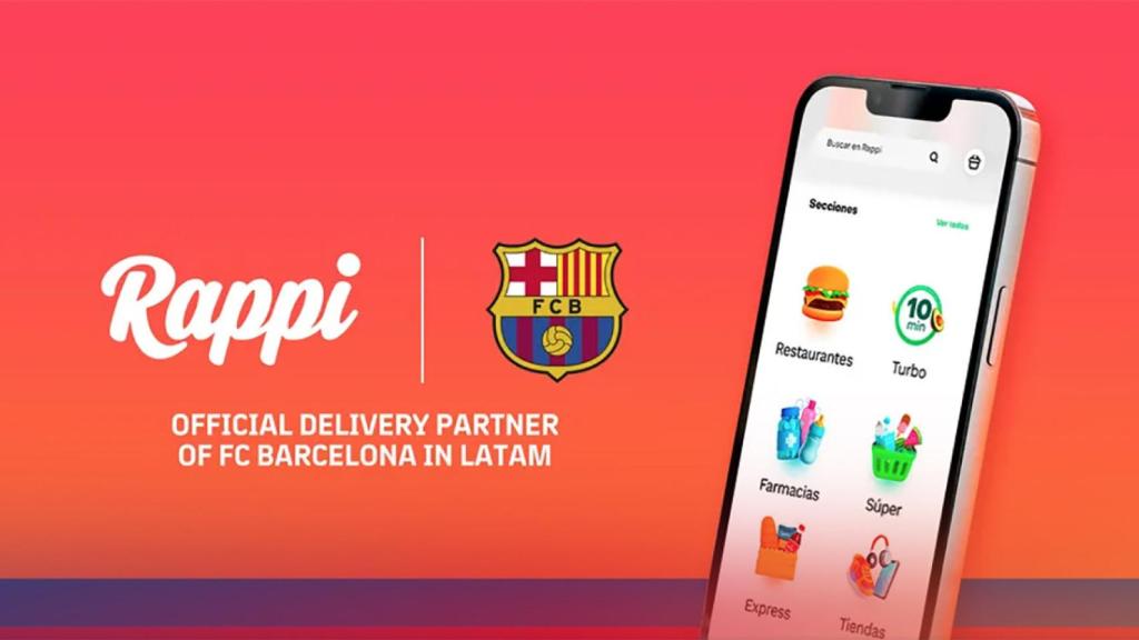 Rappi se convierte en nuevo patrocinador del Barça
