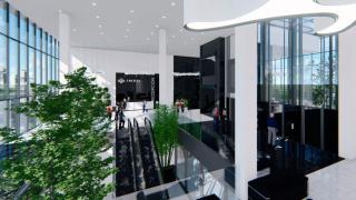 Render del interior del futuro hospital de Imed en Barcelona