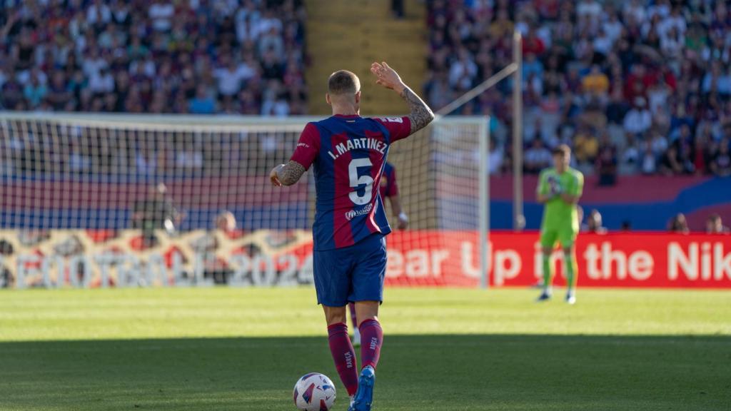 Iñígo Martinez en el clásico Barça - Real Madrid