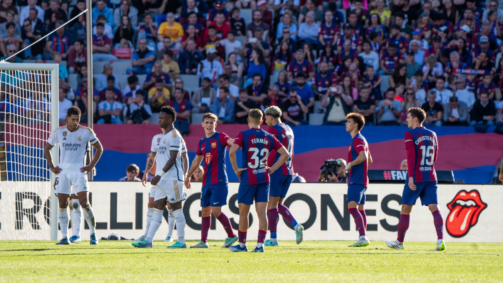Jugadores del Barça en el clásico Barça - Real Madrid