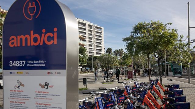 Imagen de archivo de las bicis compartidas del AMB