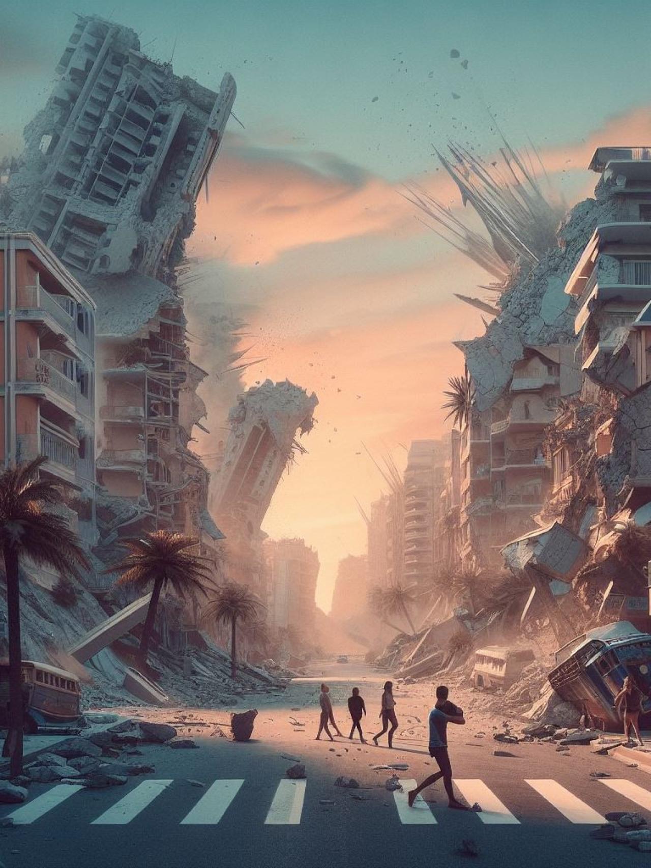 Imagen de Salou devastada