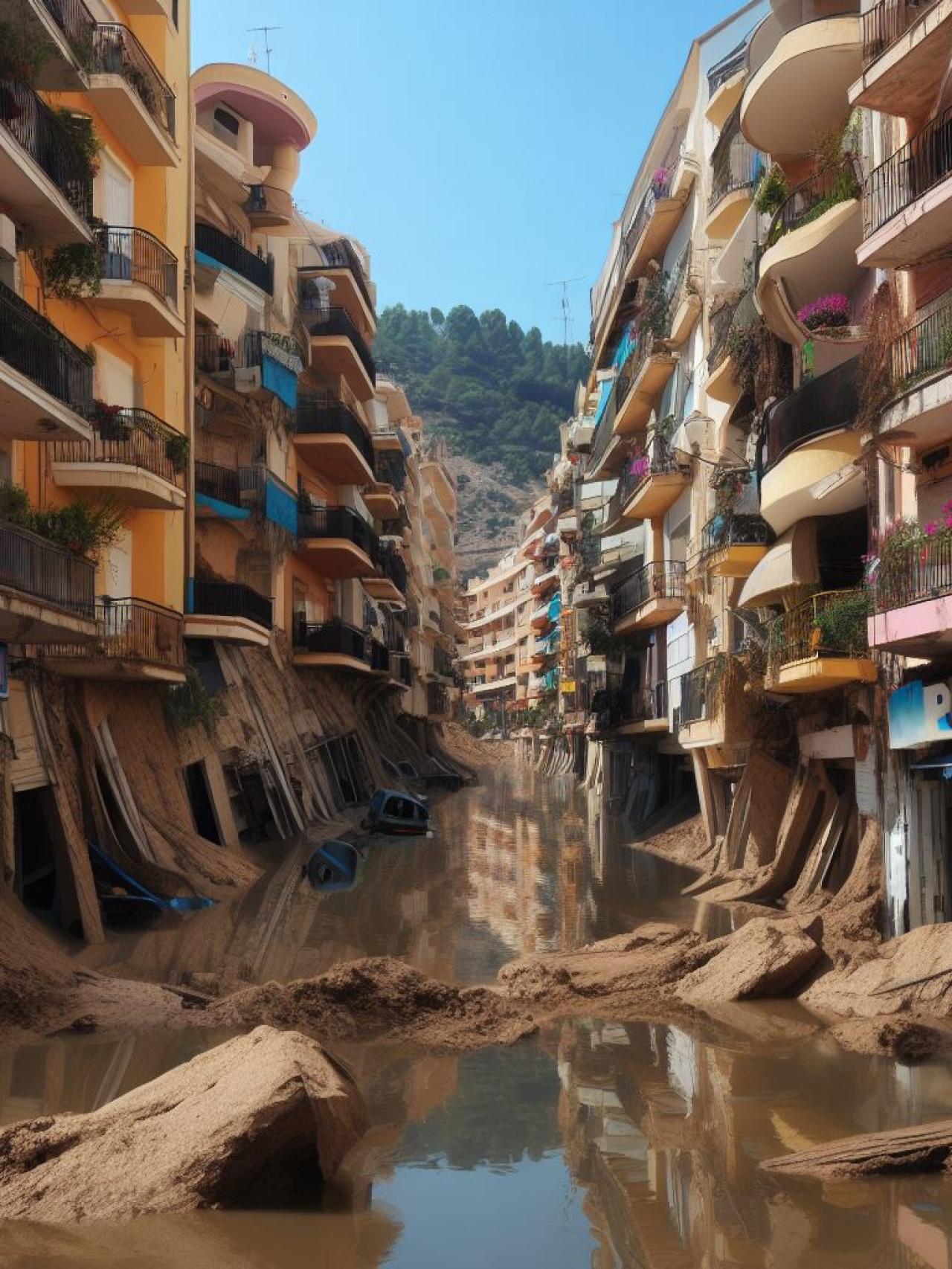 Salou en 2050, arrasado por movimientos sísmicos