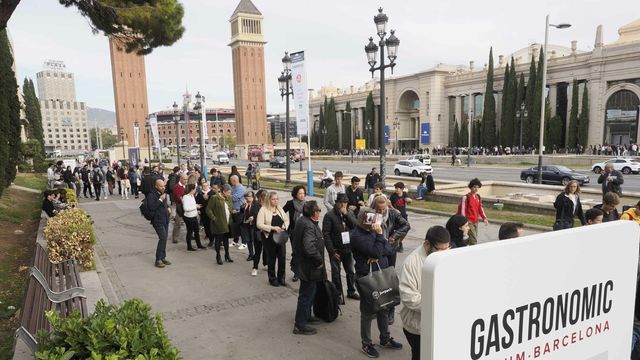 Colas para acceder al Gastronomic Forum Barcelona