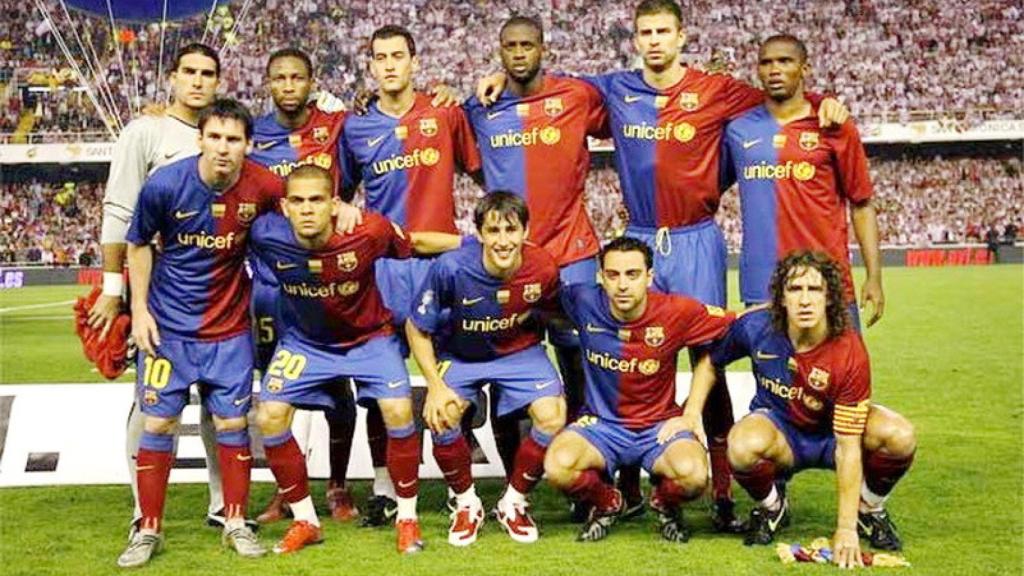 Alineación del Barça en la final de Copa de 2009