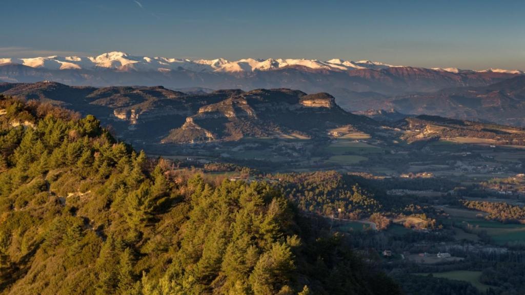 Colina de la Cruz de Gurb desde Sant Andreu de Gurb