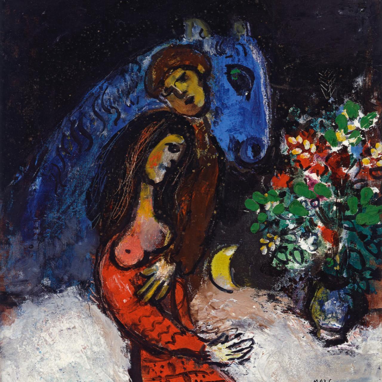 Les amoreaux à l'ane bleu, 1955