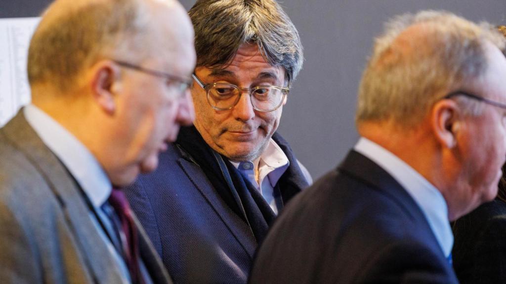 El líder de Junts, Carles Puigdemont, en el Parlamento Europeo