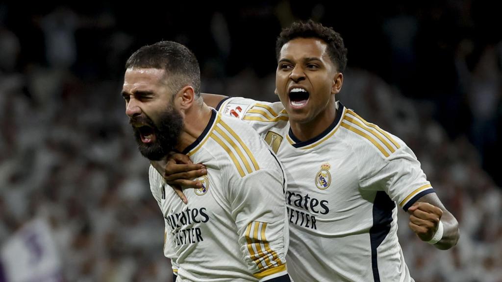 La euforia de Carvajal al anotar un golazo contra el Valencia CF