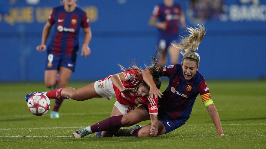 Alexia Putellas, en un lance del partido contra el Benfica