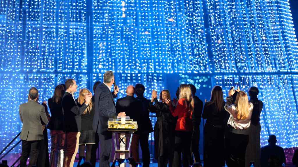 Encendido del árbol de navidad de Badalona el año pasado