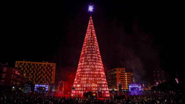 Encendido del arbol de navidad de Badalona