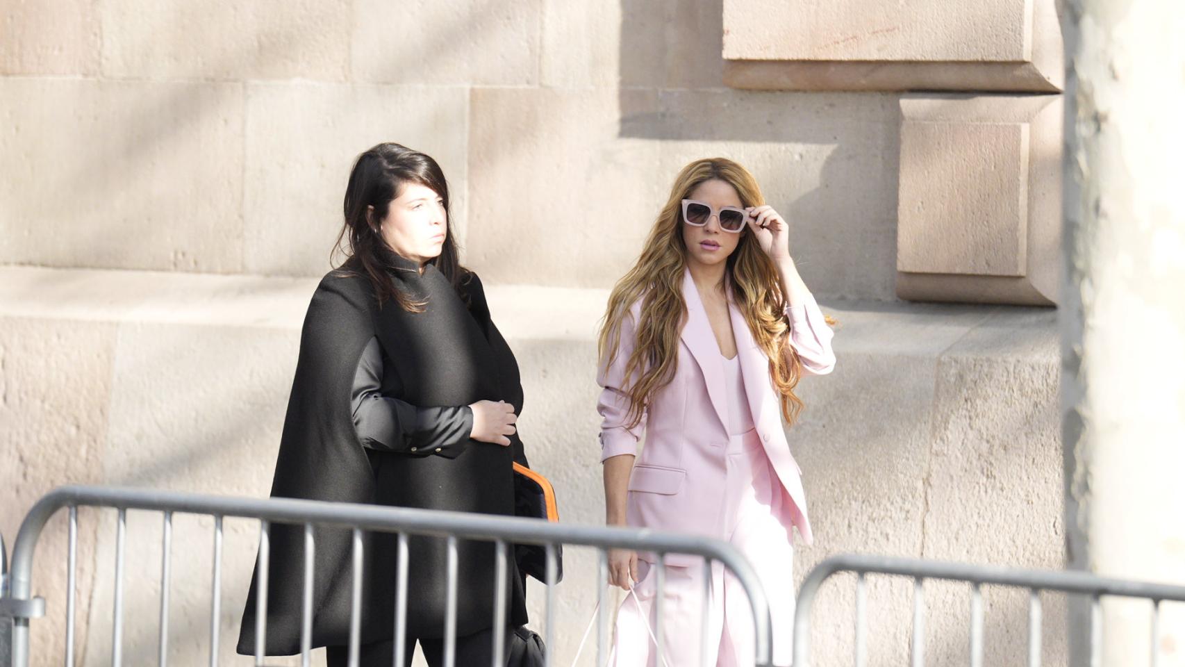 Shakira a la salida de los tribunales este lunes 20 de noviembre