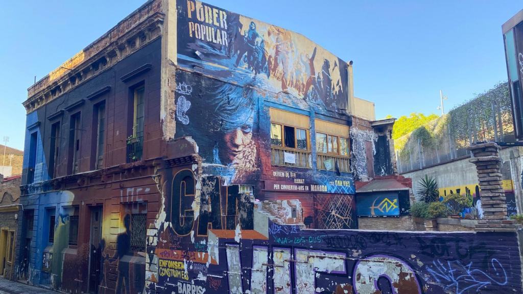 El Centro Social Autogestionado (CSA) Can Vies, en el barrio de Sants de Barcelona