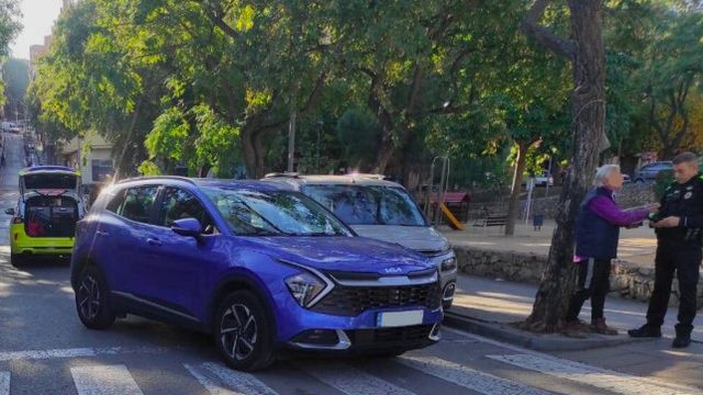 Vehículo implicado en el momento del accidente de este lunes, 20 de noviembre