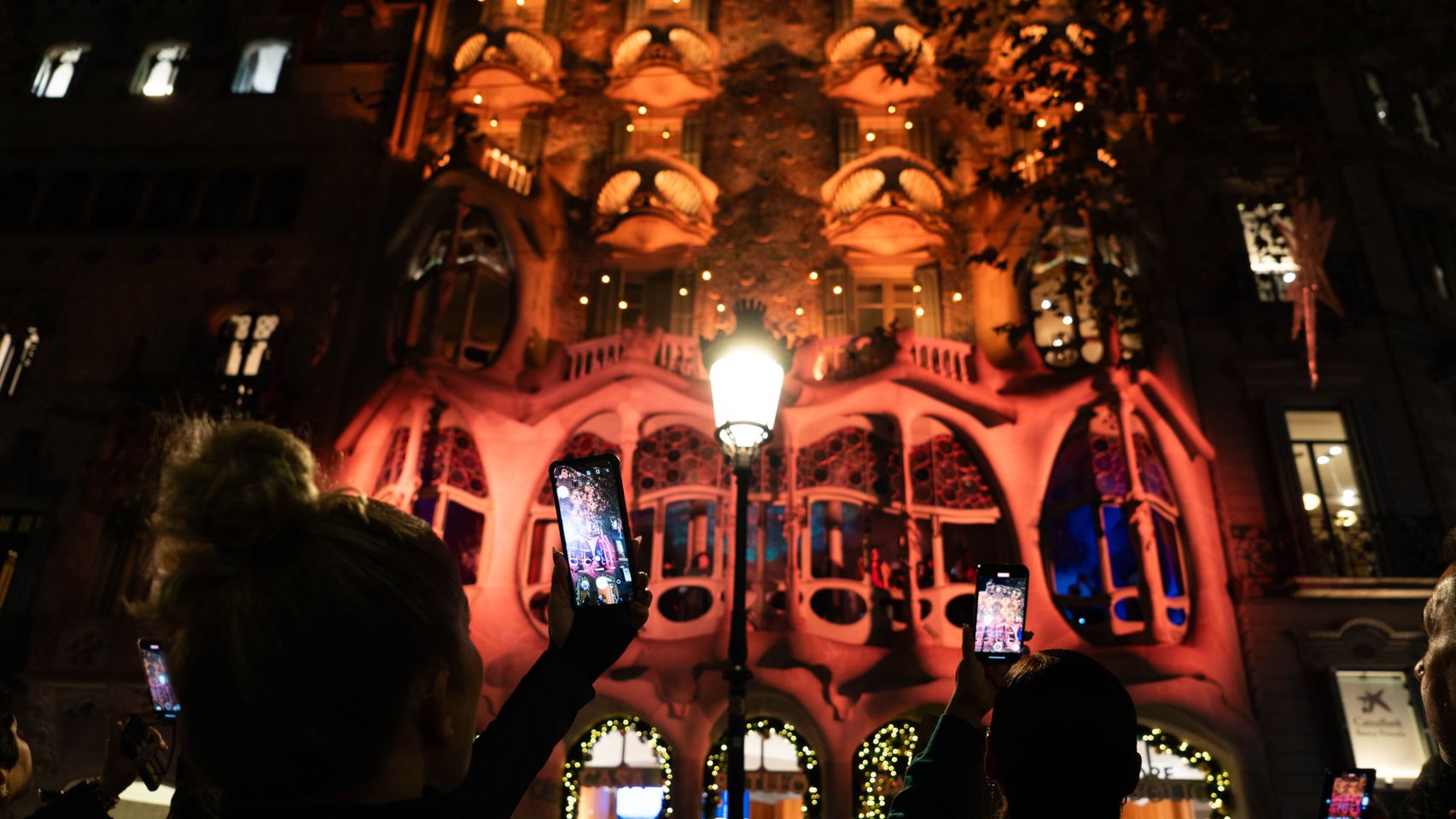 Espectáculo de navidad en Casa Batlló