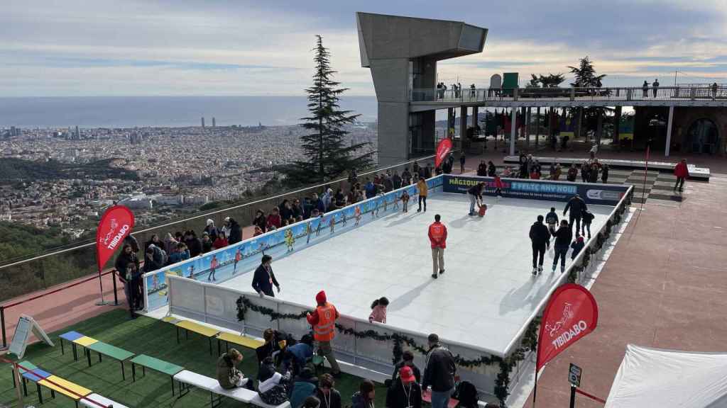 Imagen de la pista de patinaje del Tibidabo en una edición anterior