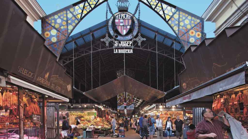 Entrada al mercat de la Boqueria de Barcelona